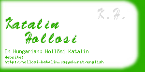 katalin hollosi business card